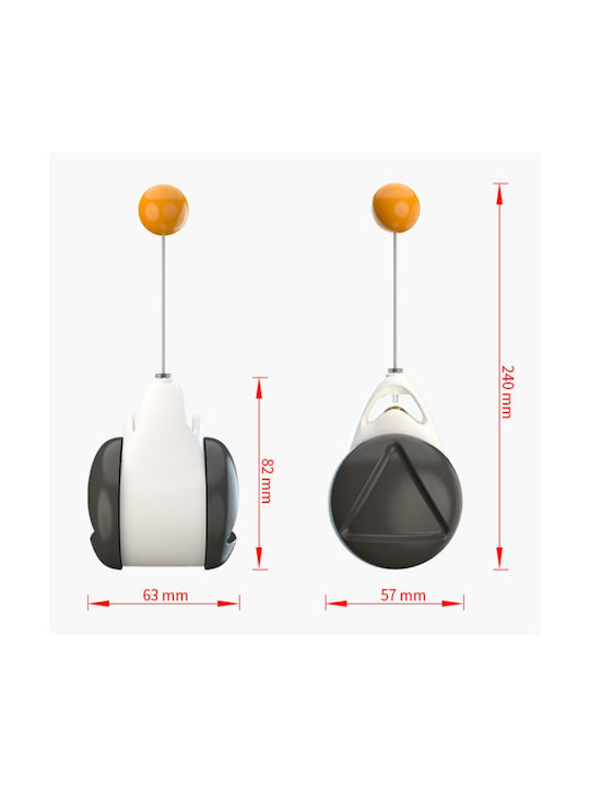 Rotating 360° Automatic Cat Toy Yellow with Catnip