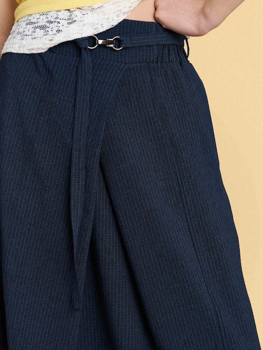 Midi Damenrock Blau