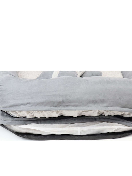 Sofa Dog Bed Gray 80x60cm