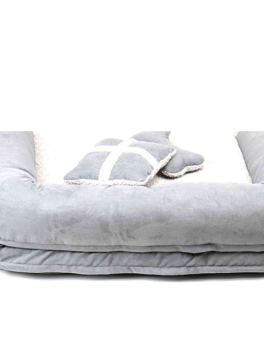 Sofa Dog Bed Gray 80x60cm