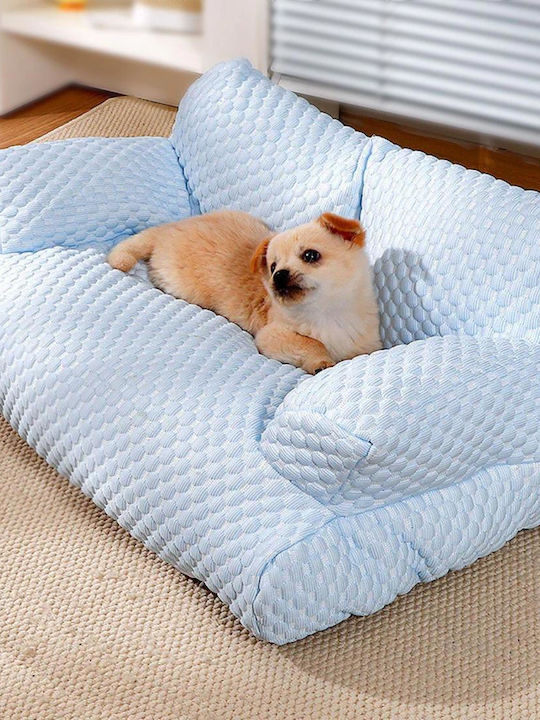 Animal Sofa Dog Bed Blue 90x56cm