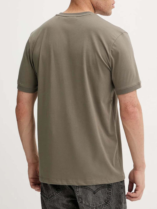 Boss Logo T-Shirt Hellbraun Hellbraune Pastellfarbe