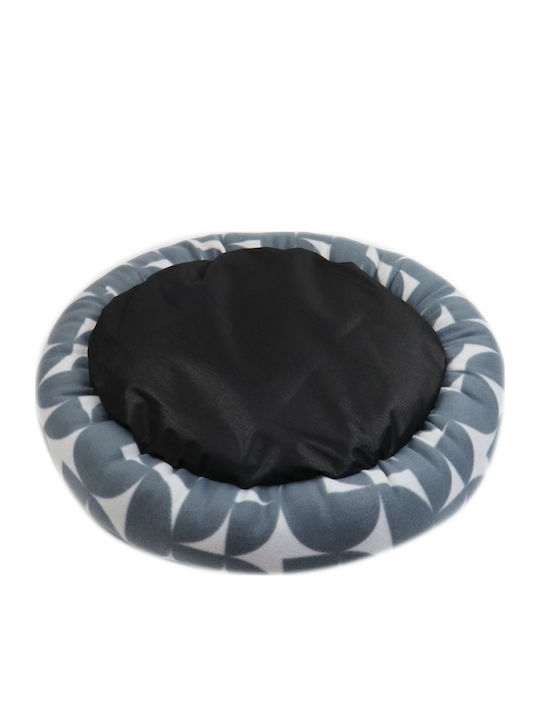 Animal Poof Dog Bed Gray 80x80cm