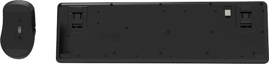Powertech PT-1540 Kabelloses Bluetooth Tastatur & Maus Set Griechisch