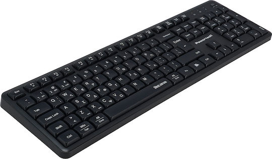 Powertech PT-1540 Kabelloses Bluetooth Tastatur & Maus Set Griechisch