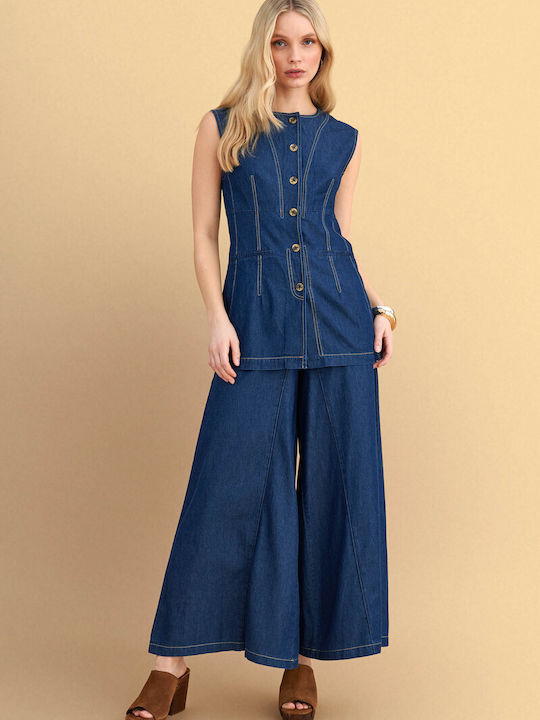 Blue Women's Vest