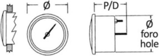 Digital Voltmeter 8/32 V Black