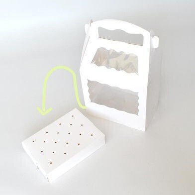 Χάρτινο Κουτί Ζαχαροπλαστείου 18 Θήκες Cake Pops Παράθυρα