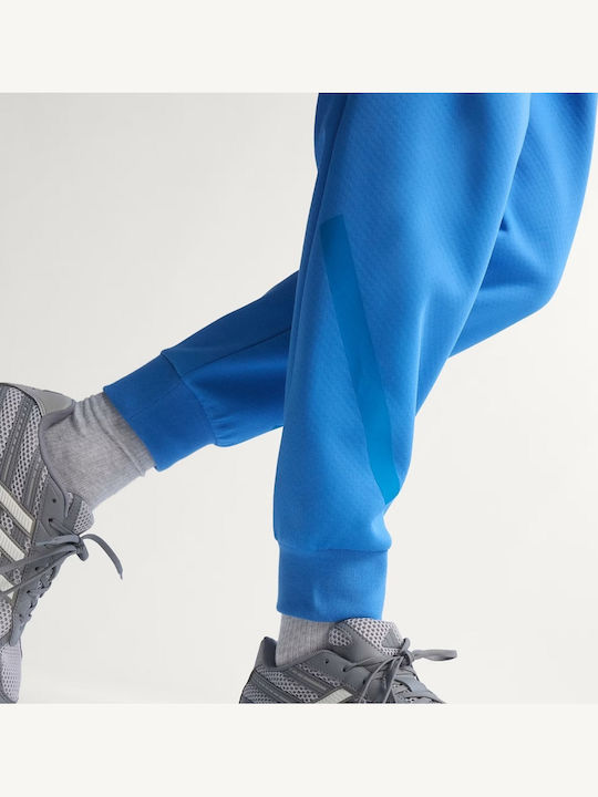 Herren-Sweatpants Fußball Jogginghose Blau