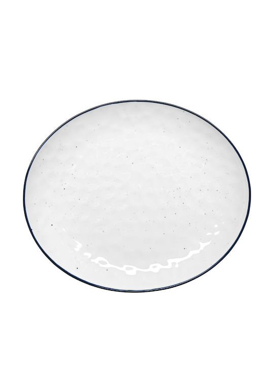 Estia Pebbles Πιάτο Ρηχό από Πορσελάνη Λευκό 28cm 6τμχ