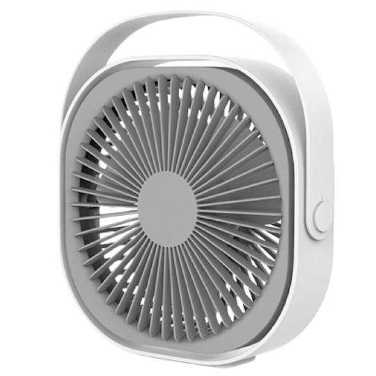 Mini Ventilator De Birou USB Alista Home Rotire 360 De Grade 3 Viteze 1500 Ma 13.5 X 12.8 Alb