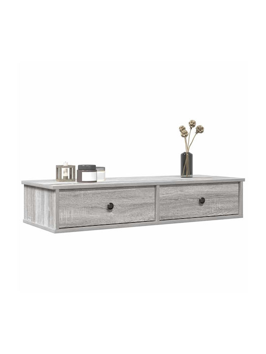 Ράφι Τοίχου Γκρι Sonoma 100x37.5x19εκ.