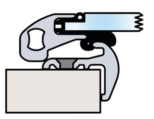 Lewmar Люк Low Profile Friction Lever Капак Самоподдържащ се