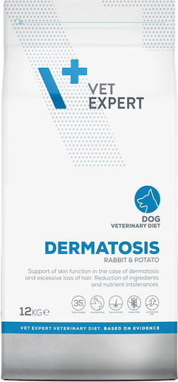 VetExpert Dermatosis 12kg Ξηρά Τροφή Σκύλων Διαίτης, χωρίς Γλουτένη με Κουνέλι