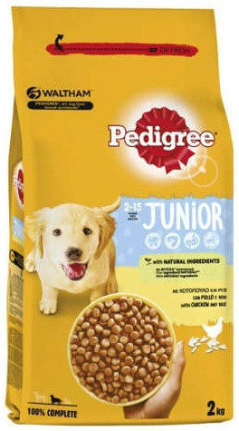 Pedigree Junior 2kg Dry Food for Dogs with Chicken