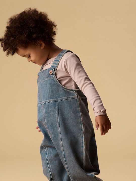 Kids Denim Jumpsuit Blue