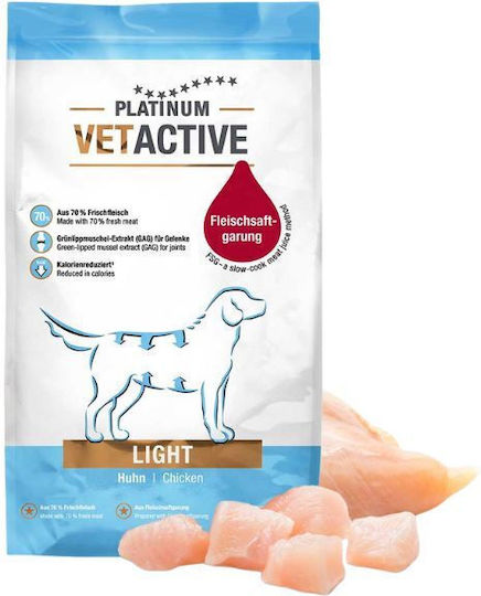 Platinum Pet Food & Care Vetactive Light 1.5kg Ξηρά Τροφή Διαίτης, χωρίς Γλουτένη για Ενήλικους Σκύλους με Κοτόπουλο