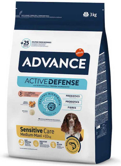 Affinity Advance Sensitive Medium/Maxi 3kg Dry Food Gluten-Free for Adult Medium Breed Dogs with Rice and Salmon