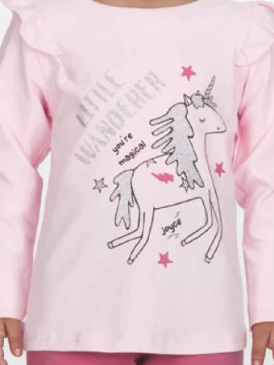Kinderbekleidungssets mit Leggings Sommer 2 Stück Rosa