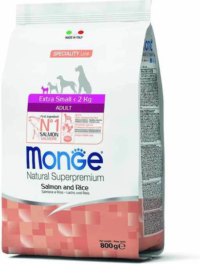 Monge Speciality Line Extra Small 2.5kg Dry Food for Adult Small Breed Dogs with Salmon