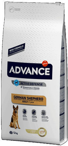 Affinity Advance German Shepherd 12kg Ξηρά Τροφή για Ενήλικους Σκύλους Μεγαλόσωμων Φυλών με Γαλοπούλα και Ρύζι