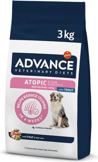 Affinity Advance Veterinary Diets Atopic 3kg Ξηρά Τροφή Διαίτης για Ενήλικους Σκύλους Μεσαίων & Μεγαλόσωμων Φυλών με Πέστροφα