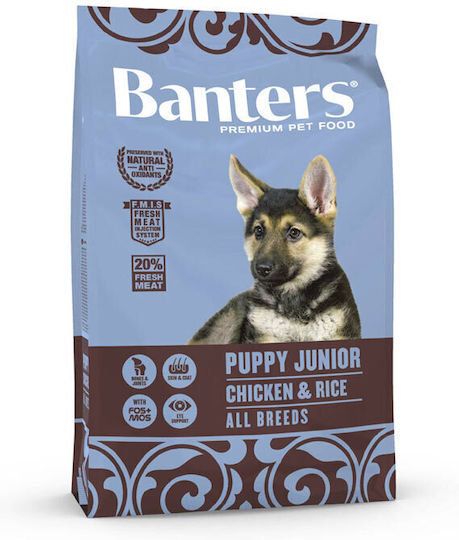 Banters Puppy Junior 3kg Dry Food for Puppies with Chicken and Rice