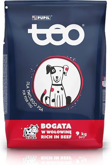 Teo 9kg Trockenfutter für erwachsene Hunde mit Rindfleisch