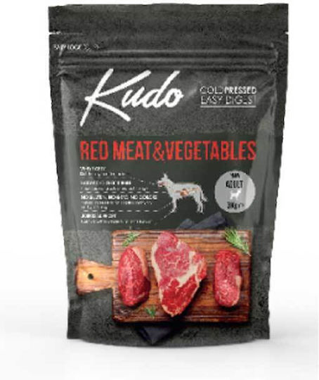 Kudo Red Meat & Vegetables 3kg Trockenfutter für erwachsene Hunde kleiner Rassen mit Rindfleisch