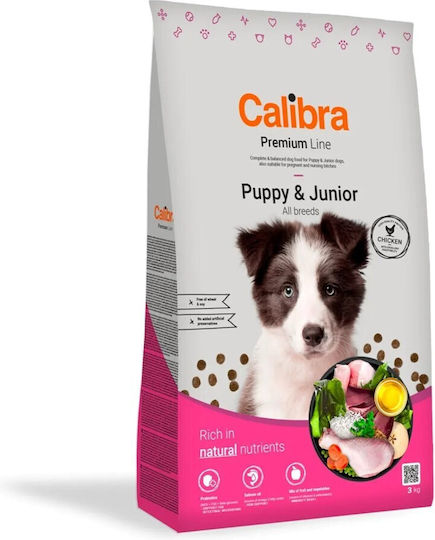 Calibra Premium Puppy & Junior 3kg Ξηρά Τροφή για Κουτάβια με Πουλερικά