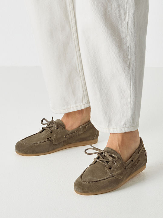 Дамски Мокасини в Каки Цвят