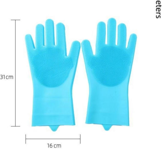Animal Handschuh Hunde zur Fellreinigung Blau