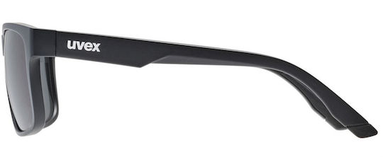 Uvex Cycling Glasses with Black Frame and Dark Lenses
