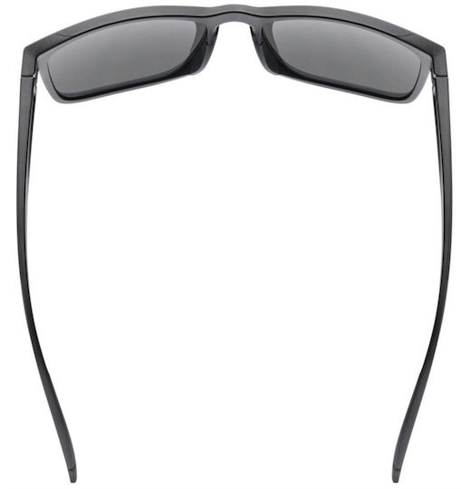 Uvex Cycling Glasses with Black Frame and Dark Lenses