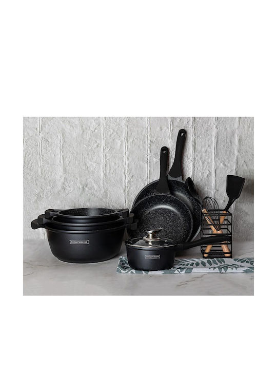 Royalty Line Cookware Set Made of Cast Aluminum with Non-stick Coating 13pcs