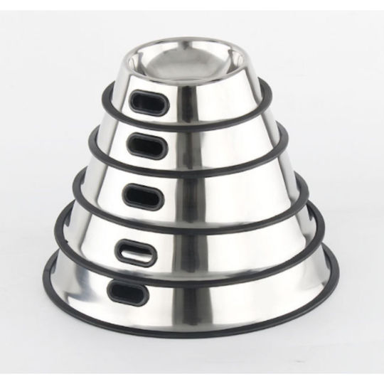 Animal Stainless Steel Bowl Food & Water for Dog & Cat 1.6lt in Silver Color