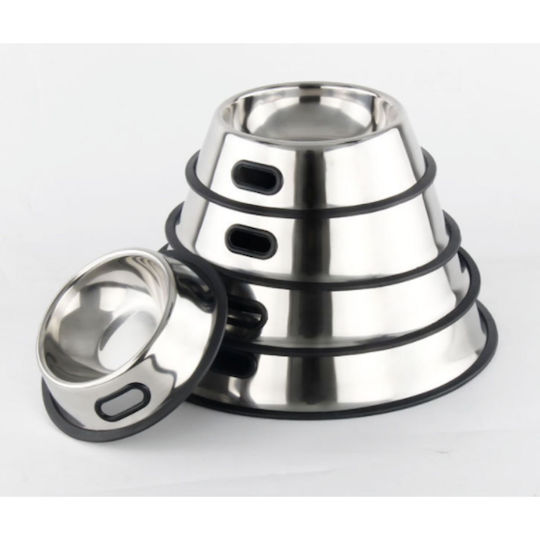Animal Stainless Steel Bowl Food for Dog & Cat 900ml in Silver Color