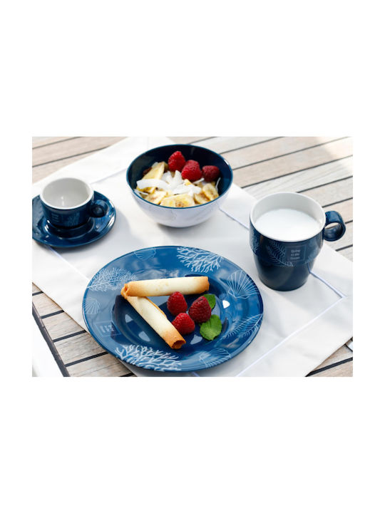 Marine Business Cereal Serving Bowl Round Made of Melamine 6 Pieces