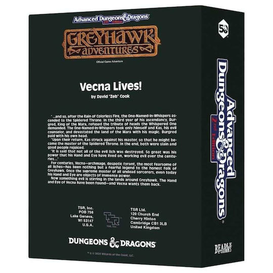 Dungeons & Dragons Module Dice Set Vecna Lives