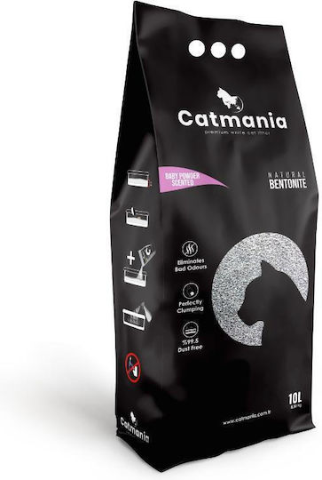 Catmania Less Track Άμμος Γάτας με Άρωμα Baby Powder 10lt