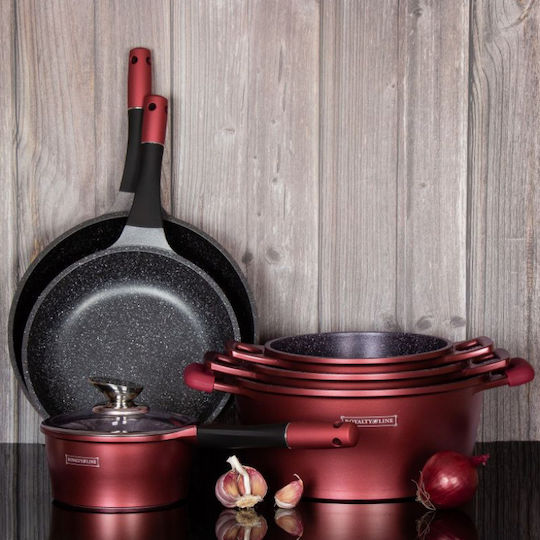 Royalty Line Cookware Set with Stone Coating 6pcs
