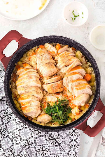 Royalty Line Cookware Set with Stone Coating 6pcs