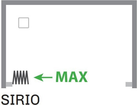 Καμπίνα Μπανιέρας με Συρόμενη Πόρτα 140x150cm