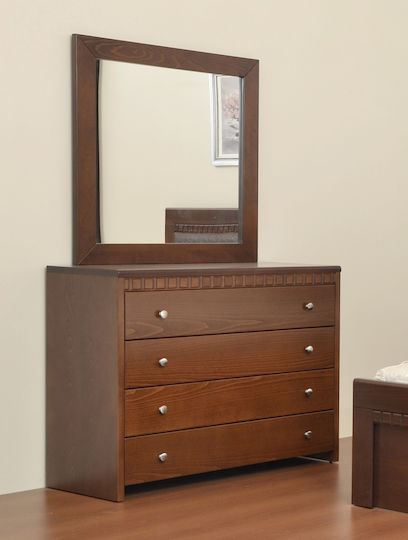Homexpert Bedroom Furniture Set Walnut 160x200cm 5 Pieces