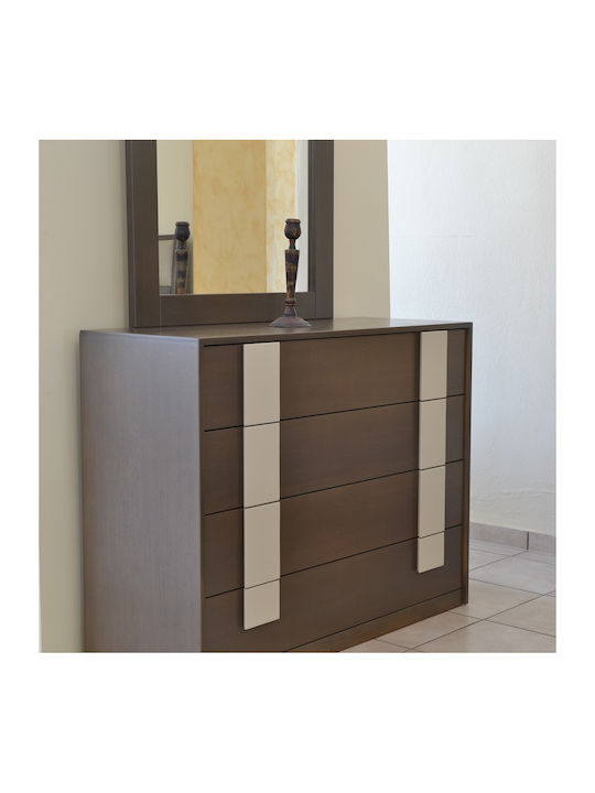 Set De Mobilier Pentru Dormitor Nuc 160x200cm 5 Bucăți