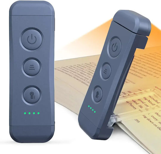 LED Book Light with Clip Navy Blue