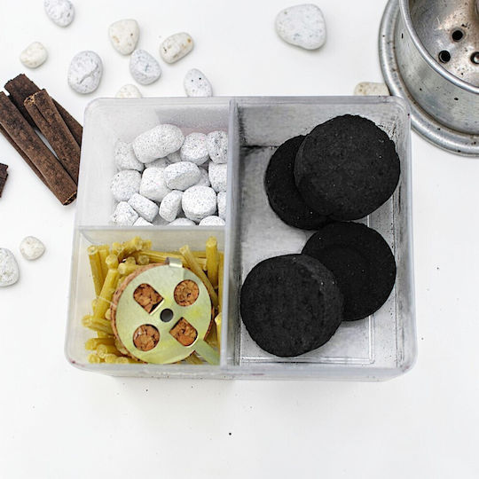 Set Case 3-Seat Coals Incense Wicks 2ek25