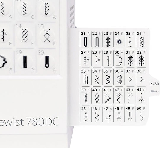 Janome Mașină de Cusut Profesională 780dc Albă