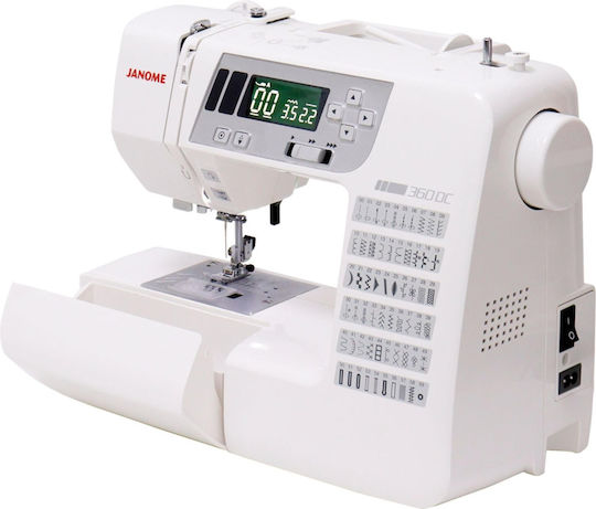 Janome Conventional Sewing Machine 360dc White