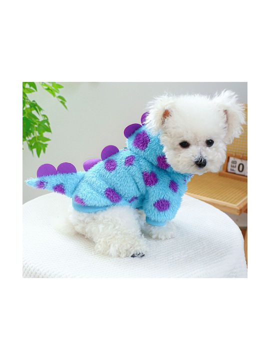 Kleidung Fleece Hundeshirt in Blau Farbe
